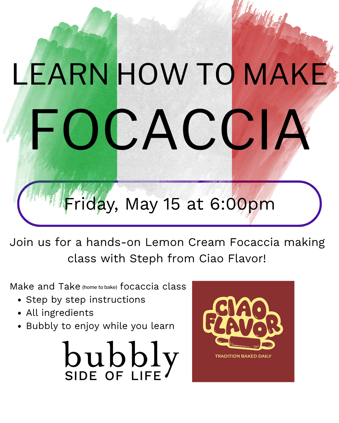 Focaccia Making Class